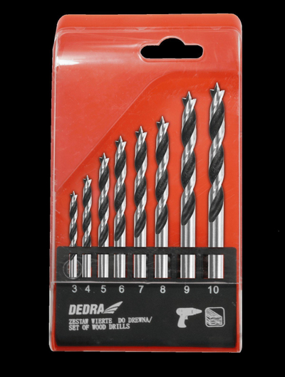 Set stërvitëse për dru Dedra, 8 copë, 3 10mm