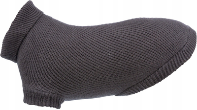 Pulovër për qen CityStyle Berlin, material pambuk najlon lesh, ngjyrë antracit sage
