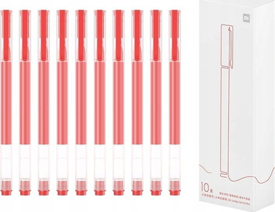 Set stilolapsa xhel Xiaomi High Capacity BHR8863GL, 10 copë, ngjyrë e kuqe