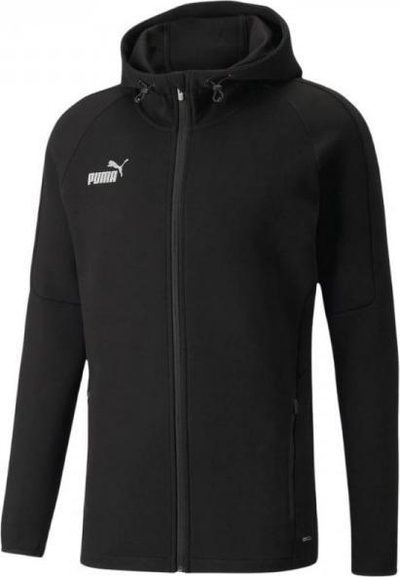 Bluza me kapuç Puma teamFinal Casuals Hooded Jkt M, dryCELL, për burra, e zezë