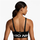 Top sportiv Nike Indy Medium Support, jastëk i heqshëm, për të rritur, i zi