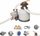 Pompe me rërë për pishinë Bestway 8327 L/h, 280W, 6 mënyra pune, gri e bardhë