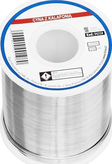 Tel saldimi me plumb Sn60Pb40, 1mm, 500g, ngjyrë argjendi