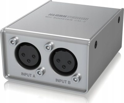 Përforcues mikrofoni Klark Teknik MIC BOOSTER CM-2, 2 kanale, preamp i mirë, argjendtë