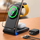 Karikues wireless 3 në 1 Joyroom JR-W15, MagSafe, 15W, i zi