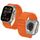 Rrip ore Tech-Protect Nylon Armband për Apple Watch 44-49mm, najlon i hollë që merr frymë, me mbyllje velcro, portokalli