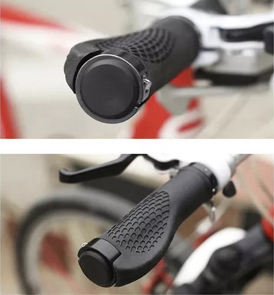 Doreza timoni biçiklete Trizand 23230, ergonomike, 2 copë, të zeza