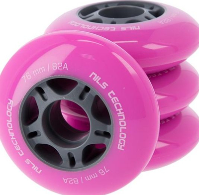 Rrota Nils Extreme Pu Pink, 4 copë, rozë