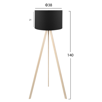 Llambë dyshemeje tripod (HM7578.08)