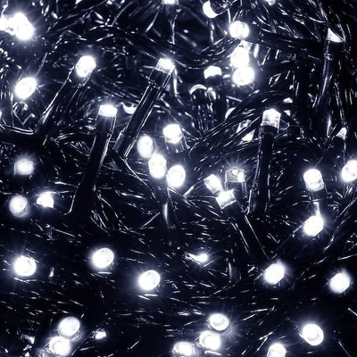 Drita pemë Krishtlindjesh Springos 300 LED, 19.5 m, IP44, e bardhë e ftohtë