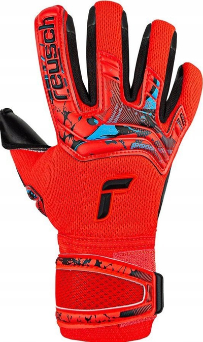 Doreza portjeri Reusch Attrakt Duo M 5370025, Grip latex, qepje negative, të kuqe