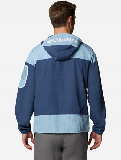 Xhaketë kundër erës Columbia Challenger II Windbreaker, meshkuj, najlon, blu