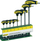 Set kaçavida imbus Proxxon Industrial 22650, 8 copë, dorezë L, të zeza