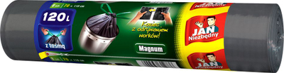 Qese plehrash Jan Niezbędny Magnum, 120L, 8 copë, gri