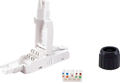 Plug RJ45 Cat.6 LevelOne Equip 121161, pa vegla, set 5 copë, transparent
