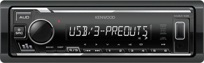 Radio veture Kenwood KMM-106, USB AUX, 1 DIN, e zezë