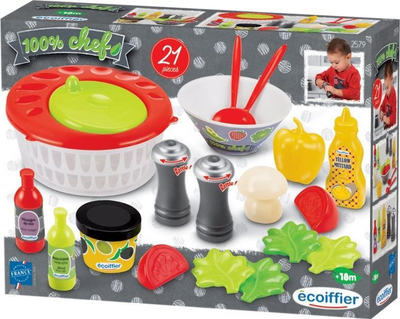 Сет кујна играчка Ecoiffier Salad Making Set, 21 дел, повеќебоен