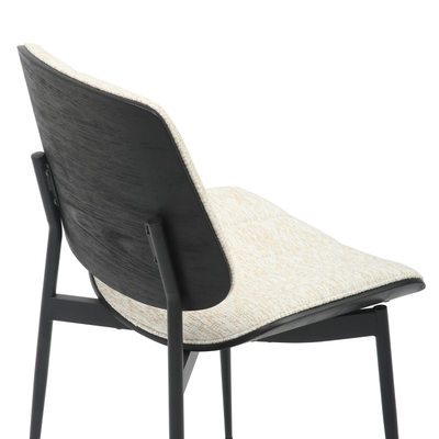 Karrige ngrënieje Conti 48,5x56x82,5Hcm (HM9983.02), zezë