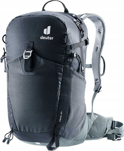 Shpinore hiking Deuter Trail 25, 25L, sistem Airstripes, e zezë shale