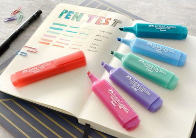 Set shënues Faber Castell, 8 copë, pastel