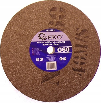 Rrotë brusha GEKO G60, 200x20x16mm, granulitet 60