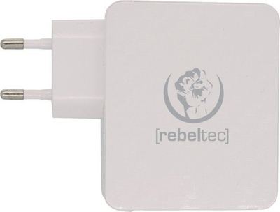 Karikues muri Rebeltec H410 Turbo me 4 porta USB, QC3.0, i bardhë