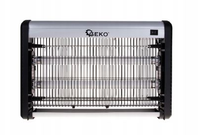 Llambë kundër insekteve GEKO G80492, 20W, rrjetë elektrike, argjendtë e zezë