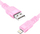 Kabllo USB Orno eXc WHIPPY Pro, USB A në Lightning, 0.9 m, rozë
