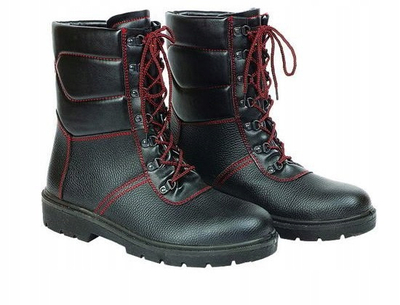 Çizme pune të izoluara Insulated Ankle Boots Winter, kapak çeliku, lëkurë natyrale, nr 43, të zeza