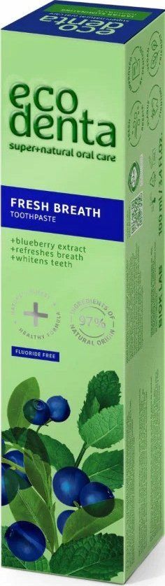 Pasta dhëmbësh Ecodenta Fresh Breath, zbardhuese, 100 ml