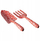 Set mjete kopshti LILLY Garden Tools, lopatë dhe pirun lulesh, metal, të kuqe me lule