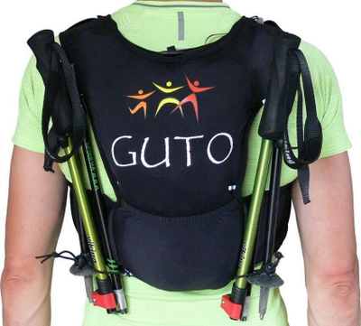 Елек за трчање Guto UltraFun, големина XS, црна боја
