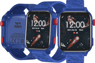Smartwatch për fëmijë Bemi SmartWatch Play 2, 1.85", 4G LTE, blu e errët
