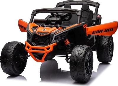 Makina elektrike për fëmijë Buggy Maverick Can-Am, 24V, 4x200W, ekran LCD MP4, portokalli me shkëlqim
