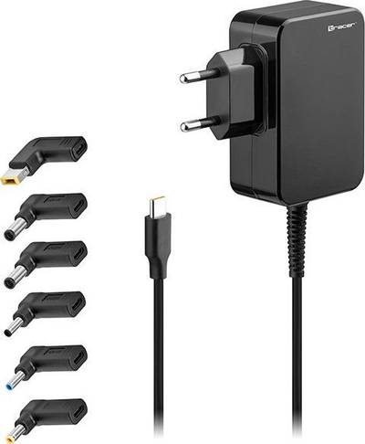 Adapter universal për laptop Tracer Prime, 65W, 7in1, i zi