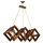 Llambë tavani dru arre + ar 75×28×80 cm (HM7513.01)