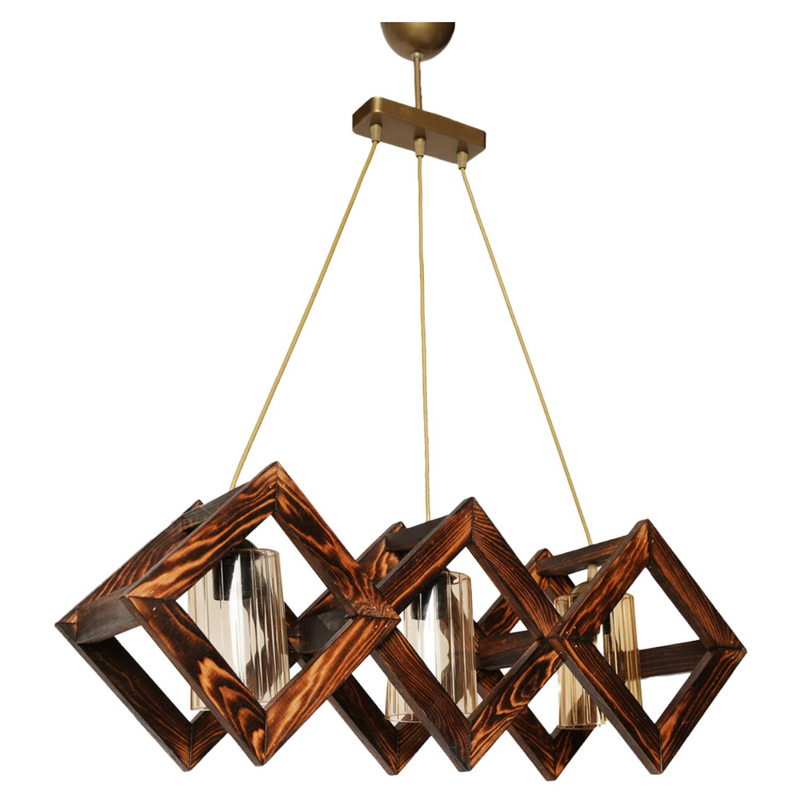 Llambë tavani dru arre + ar 75×28×80 cm (HM7513.01)