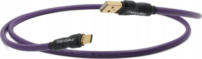 Kabllo USB Melodika MDUAC20, USB A në USB C, 2m, e zezë
