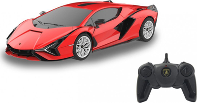 Makinë me pult Jamara Lamborghini Sian, shkalla 1:24, 2.4GHz, e kuqe