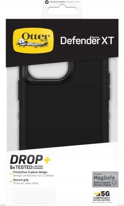 Mbajtëse telefoni Otterbox Defender XT për Apple iPhone 14 Pro Max, me MagSafe, ngjyrë e zezë