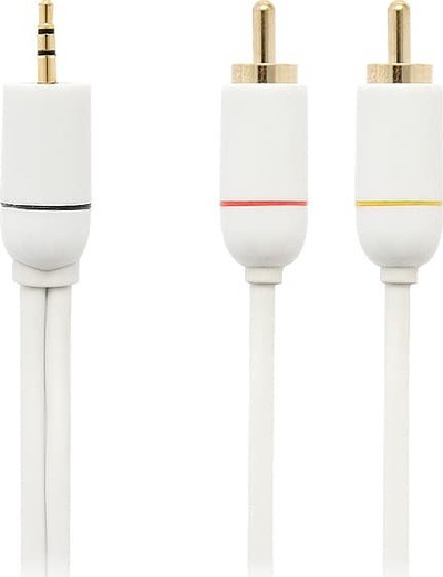 Kabllo audio Micro Jack 2.5mm në 2x RCA, 1.5m, e zezë