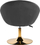 Karrige zyre Swivel Chair 4Rico Qs-Bl12G, me rrotulla, për trupin, gri