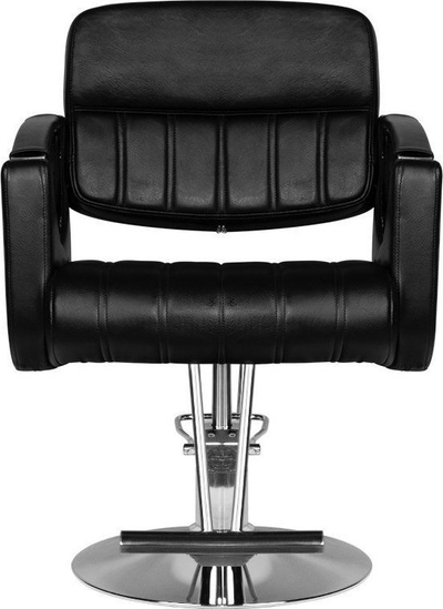 Karrige parukerie Hair System HS52, eko lëkurë, hidraulike, e zezë