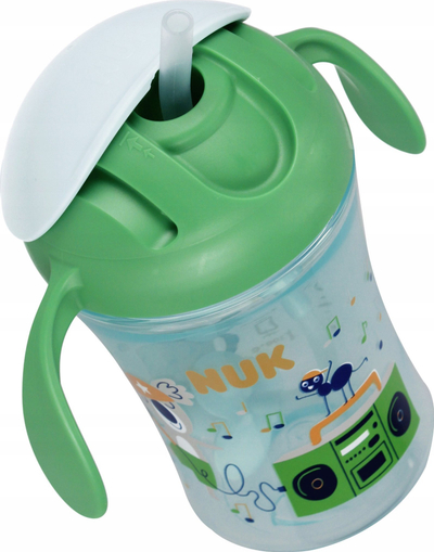 Чаша за деца NUK Motion Cup, 230 ml, 8m+, зелена