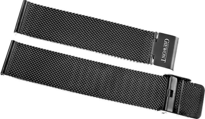 Byzylyk për smartwatch Giewont GW330 GWB3, 20mm, rrjetë metalike, i zi