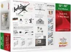 Mbajtës muri për TV Barkan 13"-90", me dy krahë, 60 kg, i zi