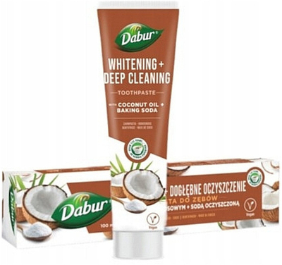 Pasta dhëmbësh Dabur Whitening, me vaj kokosi, me sodë buke