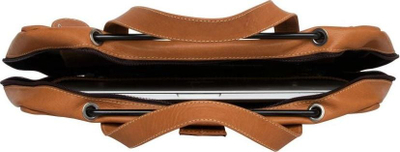 Çantë laptopi R-Go Tools R-Go Viva, ergonomike, lëkurë, kafe