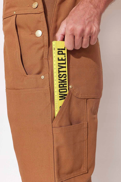 Работни панталони Carhartt Bib Dungarees, W44 L34, кафеави