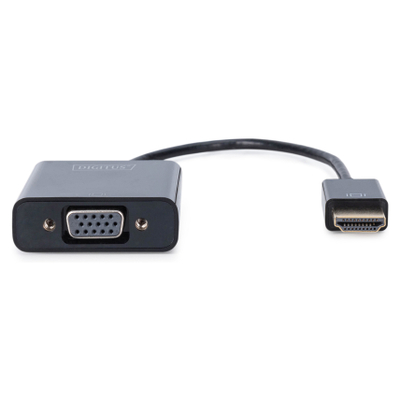 DIGITUS HDMI-Konverter HDMI-A -> VGA(D-Sub), Black